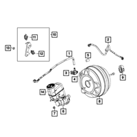 New Genuine Mopar Clip Fuel Line 2012-2023 OE 68073090AA