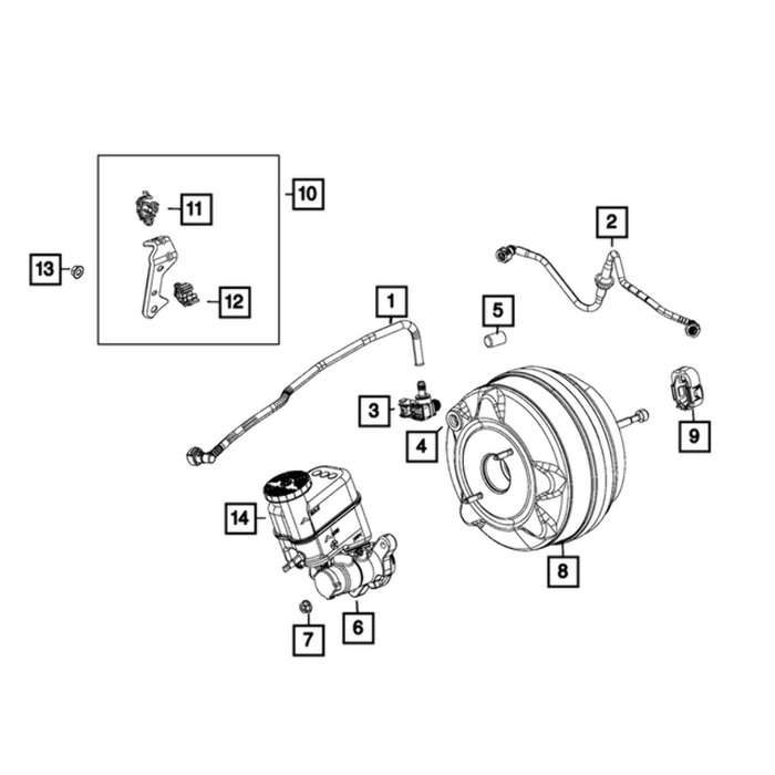 New Genuine Mopar Clip Fuel Line 2012-2023 OE 68073090AA