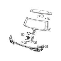 New Genuine Mopar Rear Windshield Wiper Blade (2011-2025) OE 68079869AA