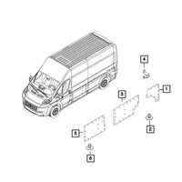 New Genuine Mopar Button Trim OE 68095446AA