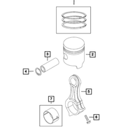 New Genuine Mopar Ring Piston 2014-2017 OE 68098943AA