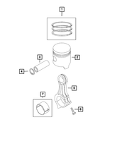 New Genuine Mopar Ring Piston 2014-2017 OE 68098943AA