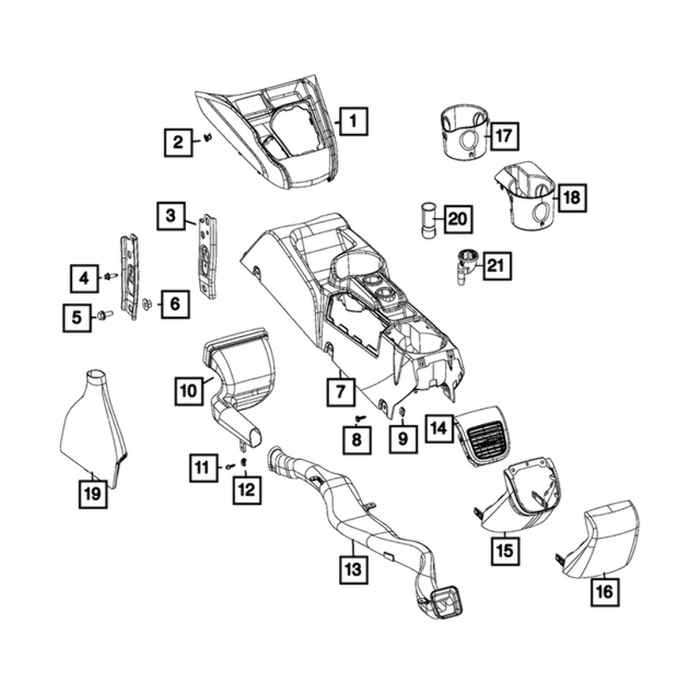 New Genuine Mopar Nut U 2015-2022 OE 68100465AA