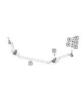 New Genuine Mopar Bushing Stabilizer Bar OE 68100621AA
