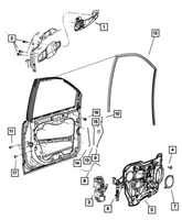 New Genuine Mopar Lock Rod Lock 2011-2020 OE 68102225AA