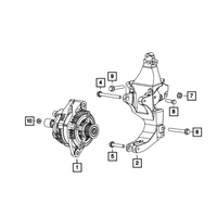 Pack of 10 New Genuine Mopar Screw Hex Head 2012-2019 OE 68119352AA