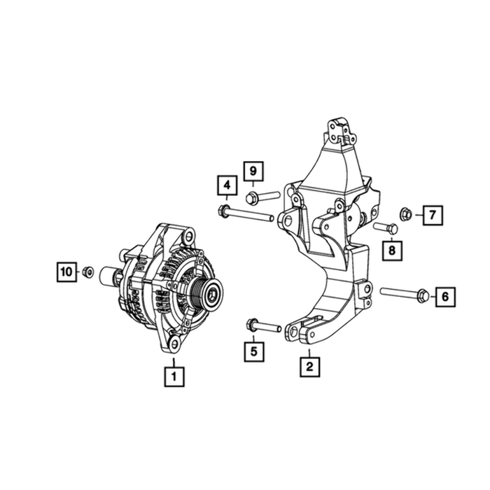 Pack of 10 New Genuine Mopar Screw Hex Head 2012-2019 OE 68119352AA