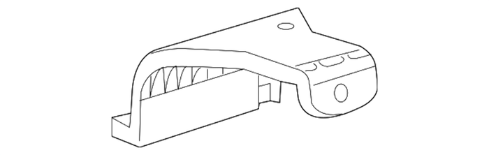 New Genuine Mopar Windshield Washer Reservoir Bracket (2018-2023) OE 68134970AB