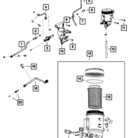New Genuine Mopar Housing Fuel Filter OE 68157290AB