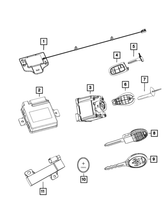 New Genuine Mopar Key Fob Integrated Key Fob 2015-2018 OE 68159656AK