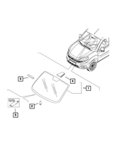 New Genuine Mopar Plate Support 2015-2022 OE 68162827AA