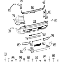 New Genuine Mopar Bracket Fascia OE 68165758AB
