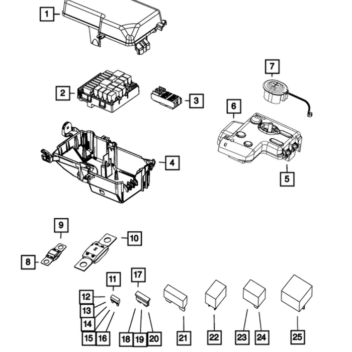 New Genuine Mopar Fuse Midi OE 68172084AA