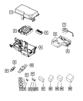 New Genuine Mopar Fuse Midi OE 68172084AA