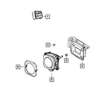 New Genuine Mopar Retainer Push Lock OE 68186439AA