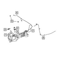 New Genuine Mopar Hose Windshield Washer OE 68197413AB