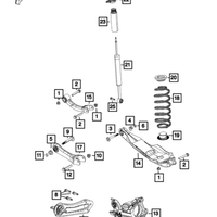 New Genuine Mopar Knuckle Rear OE 68200070AD