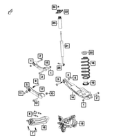 New Genuine Mopar Knuckle Rear OE 68200070AD