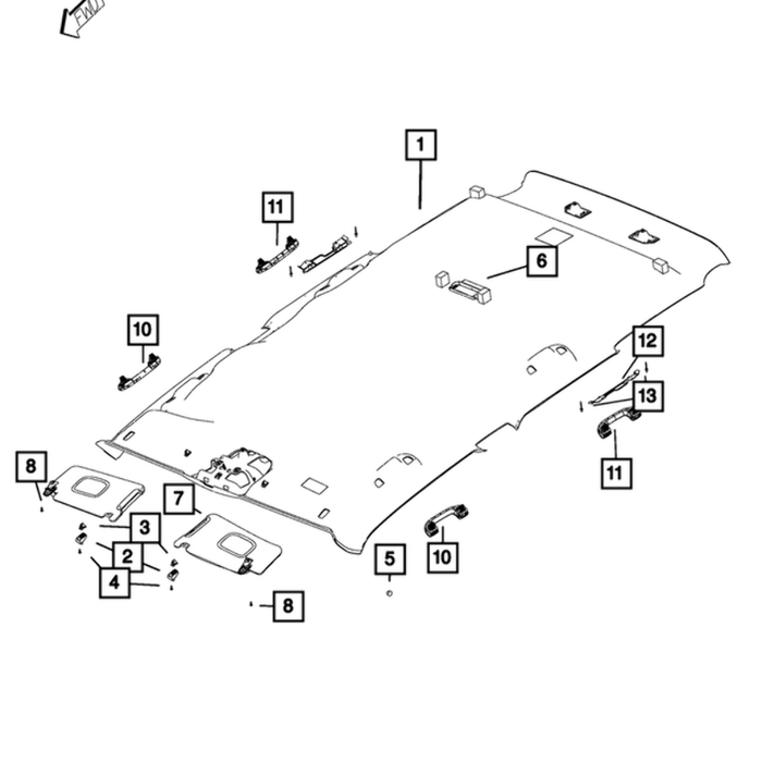 New Genuine Mopar Screw 2014-2022 OE 68201828AA