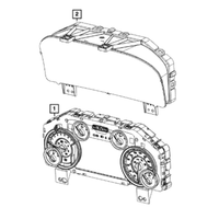New Genuine Ram Instrument Cluster Lens Cover (2013-2020) OE 68205929AA