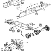 New Genuine Mopar Guide Parking Brake Cable 2013-2024 OE 68209466AA