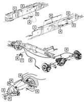 New Genuine Mopar Guide Parking Brake Cable 2013-2024 OE 68209466AA