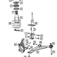 New Genuine Mopar Front Spring Isolator Suspension (2007-2020) OE 68210979AA