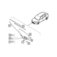 New Genuine Mopar Cap Wiper Arm 2014-2024 OE 68213899AA