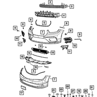 New Genuine Mopar Clip Fascia OE 68225214AA
