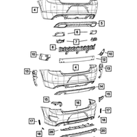 New Genuine Mopar Bracket Exhaust Tip OE 68226560AA