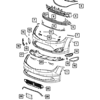New Genuine Mopar Plate Kit 2017-2020 OE 68229226AA
