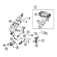 New Genuine Mopar Hose Coolant 2017-2023 OE 68238395AB