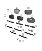 New Genuine Mopar Bezel Adaptive Cruise Control OE 68245345AD