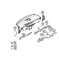 New Genuine Mopar Bumper Glove Box Door 2015-2024 OE 68247070AA