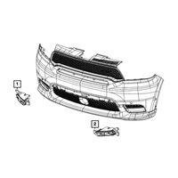 New Genuine Mopar Front Bumper Fog Light Lamp Right (2014-2023) OE 68275511AC