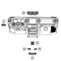 New Genuine Mopar Switch Power Window 2018-2024 OE 68290765AC