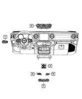 New Genuine Mopar Switch Power Window 2018-2024 OE 68290765AC