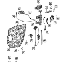 New Genuine Ram 1500 Door Handle Bracket Right (2019-2024) OE 68302784AG