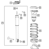 New Genuine Chrysler Rear Shock Absorber Suspension (2017-2024) OE 68312669AC