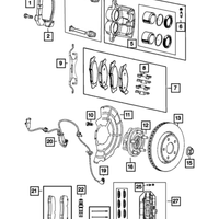 New Genuine Mopar Rotor Brake 2022-2023 OE 68346963AA