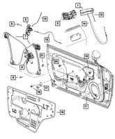 New Genuine Mopar Motor Window Regulator 2017-2023 OE 68376201AA