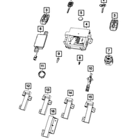 New Genuine Mopar Battery Transmitter 2018-2024 OE 68384435AA