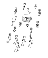 New Genuine Mopar Battery Transmitter 2018-2024 OE 68384435AA