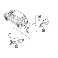 New Genuine Mopar Lamp Backup 2019-2019 OE 68390393AA