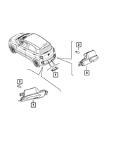 New Genuine Mopar Lamp Backup 2019-2019 OE 68390393AA