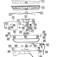 New Genuine Mopar Rivet 2019-2024 OE 68403119AA