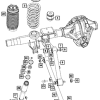 New Genuine Mopar Isolator Spring 2021-2024 OE 68443389AB