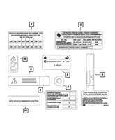 New Genuine Mopar Label Tire Information 2020-2022 OE 68454812AA