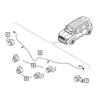 New Genuine Jeep Renegade Wiring Park Assist Sensors (2019-2023) OE 68461194AA
