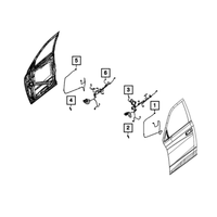 New Genuine Mopar Wiring Front Door 2020-2022 OE 68475929AA